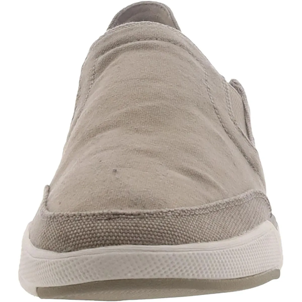 Cloudsteppers by Clarks Mens Step Isle Row Canvas Slip On Loafers