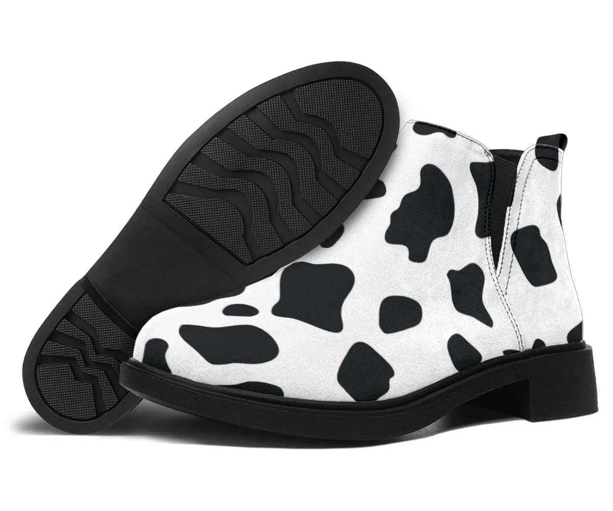Cow Pop Art - Suede Boots