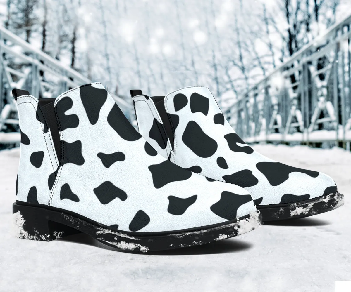 Cow Pop Art - Suede Boots