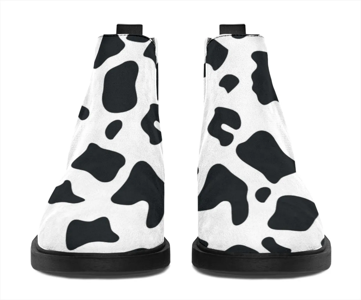 Cow Pop Art - Suede Boots