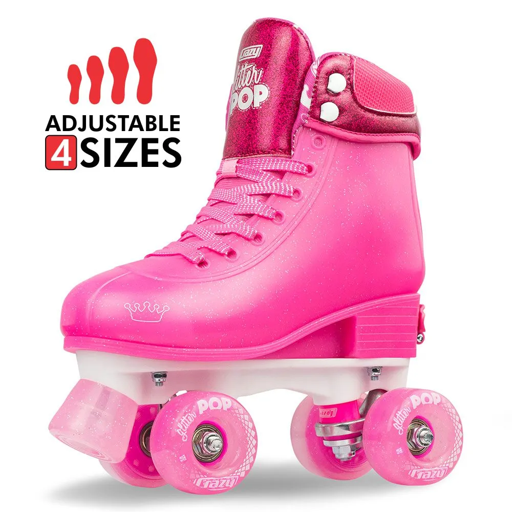 Crazy Glitter Pop Skates