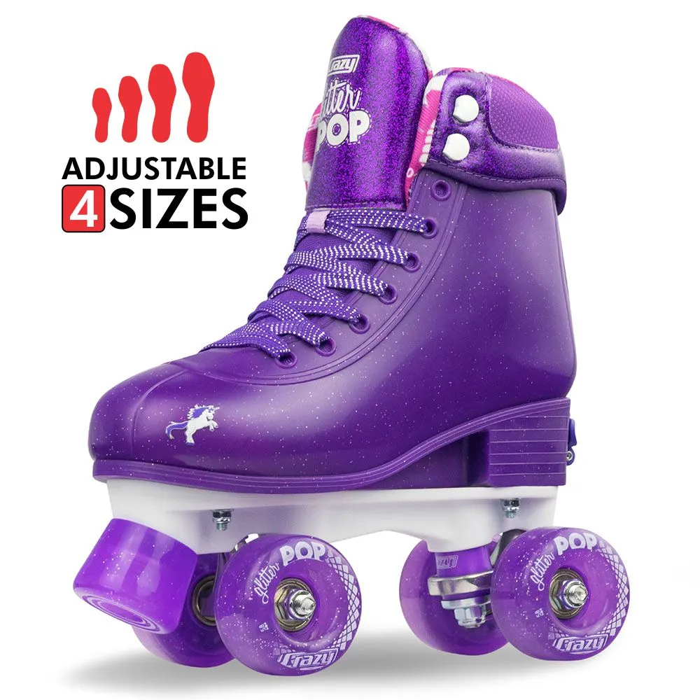 Crazy Glitter Pop Skates