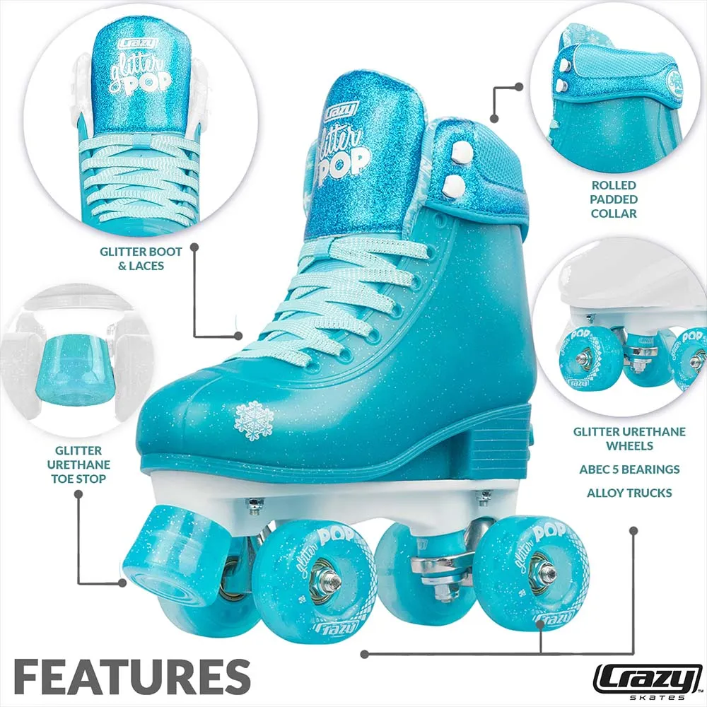 Crazy Glitter Pop Skates
