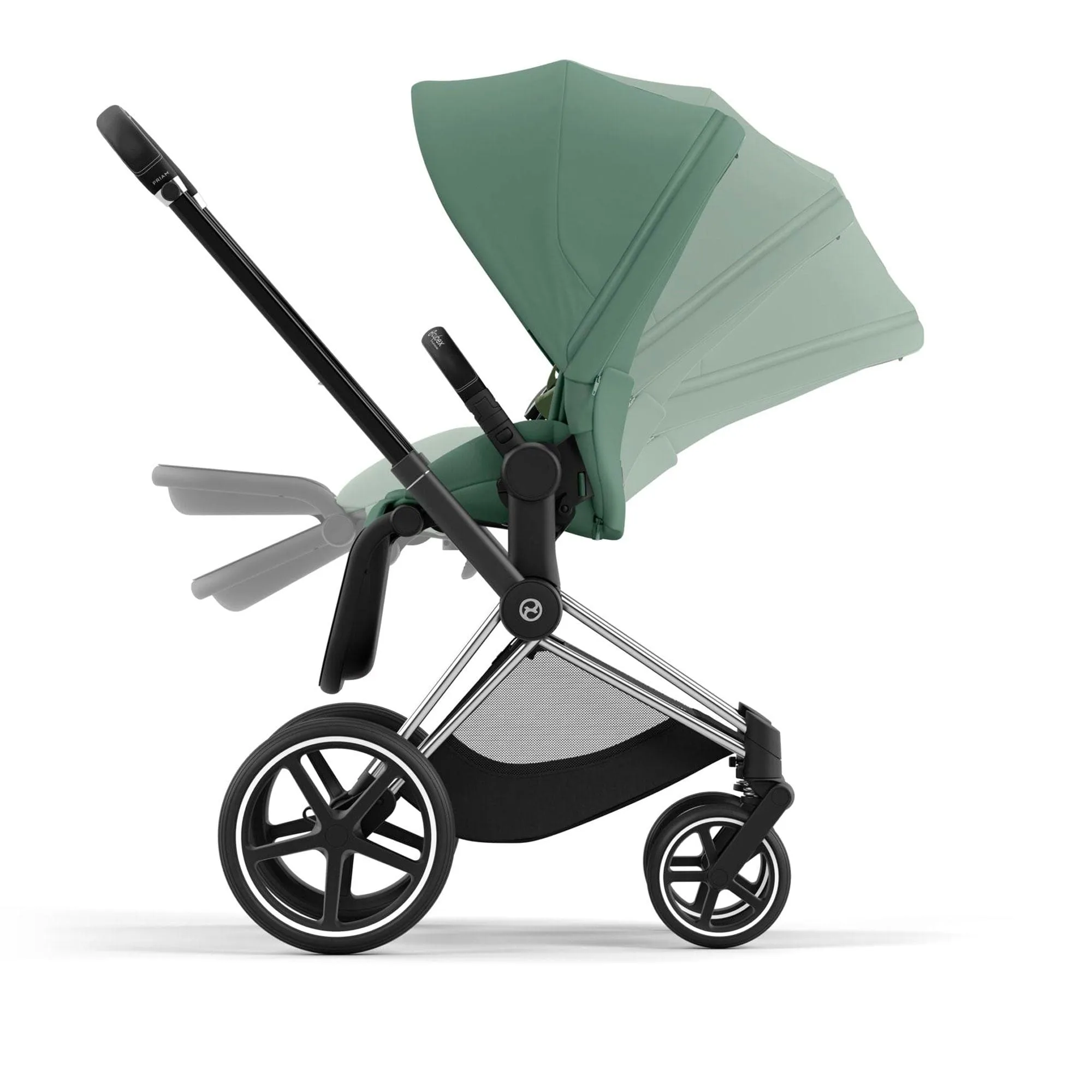 Cybex Priam Travel System With Cloud T in Leaf Green