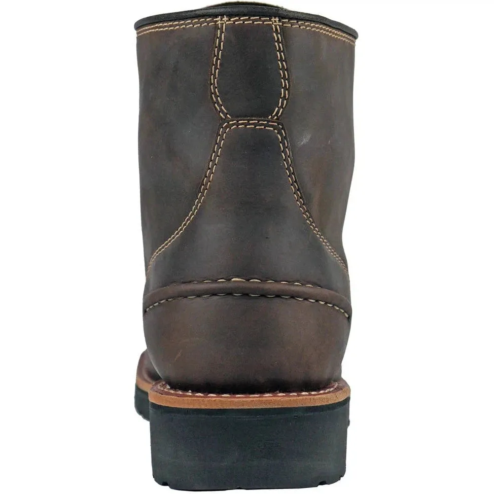 DieHard Men's Monte Composite Toe Waterproof Slip Resistant Work Boot - Brown DH60460