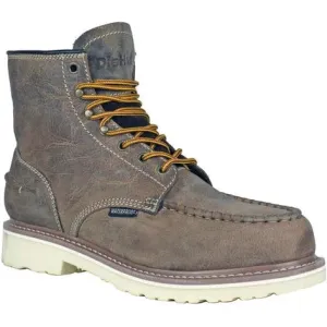 DieHard Men's Monte Soft Toe Waterproof Slip Resistant Work Boot - Brown DH60112