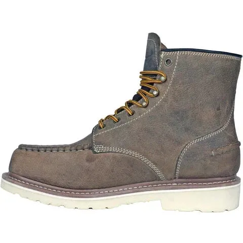 DieHard Men's Monte Soft Toe Waterproof Slip Resistant Work Boot - Brown DH60112
