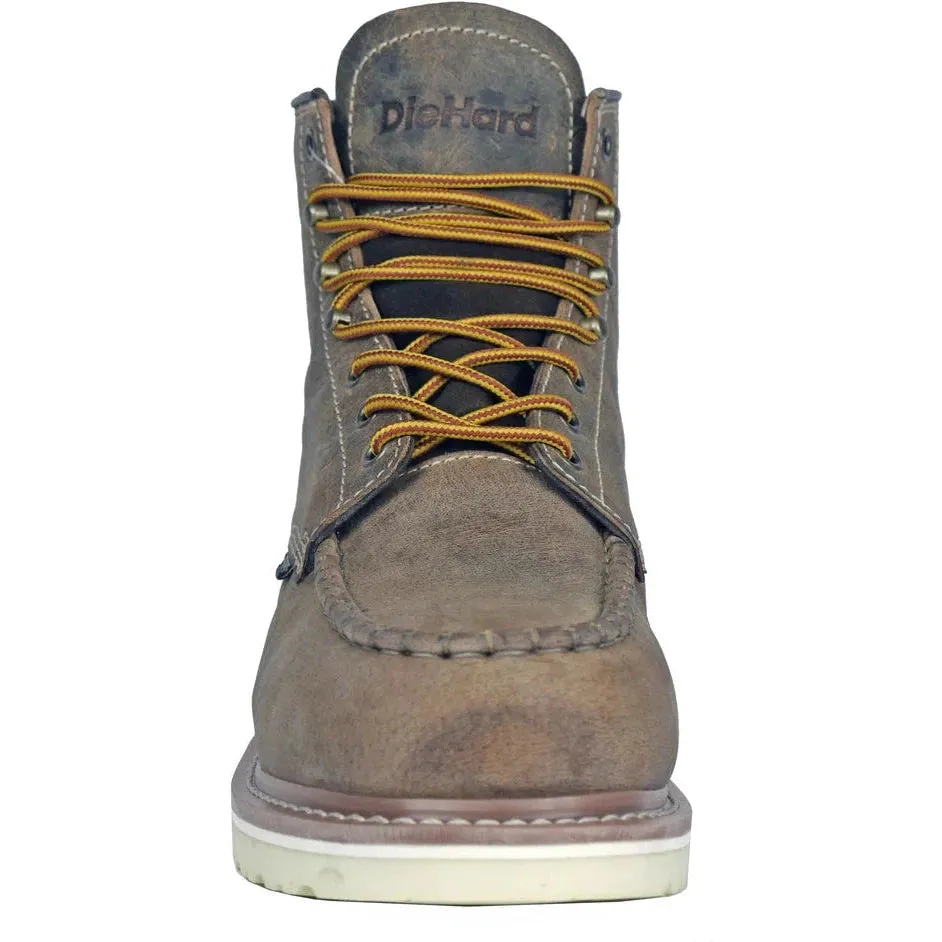 DieHard Men's Monte Soft Toe Waterproof Slip Resistant Work Boot - Brown DH60112