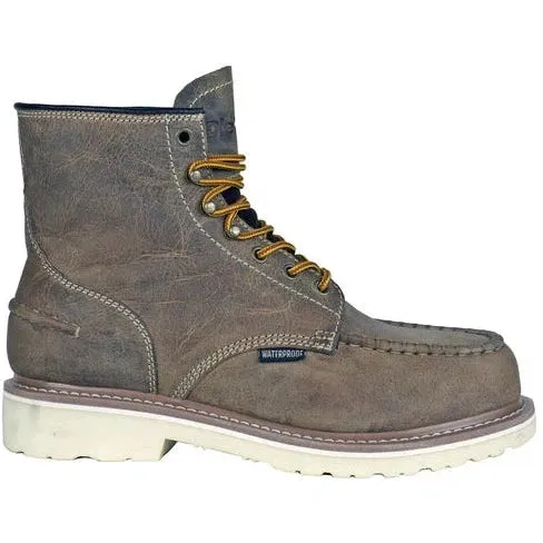 DieHard Men's Monte Soft Toe Waterproof Slip Resistant Work Boot - Brown DH60112