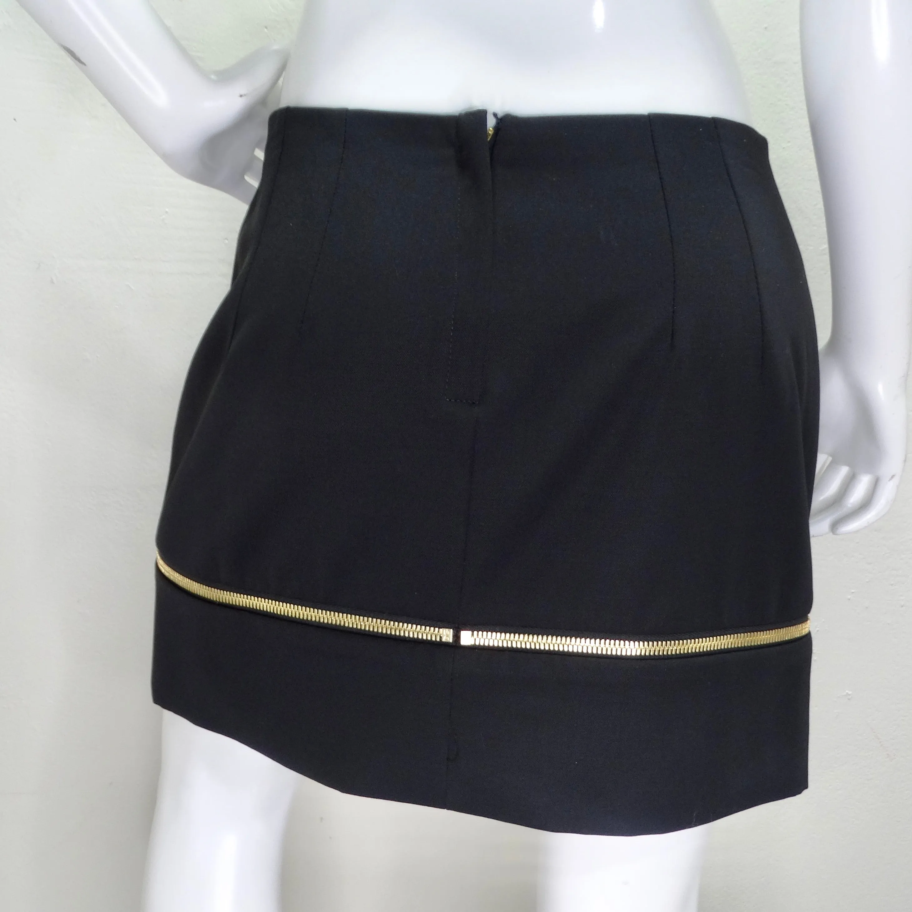 Dolce & Gabbana Zip Detail A-Line Skirt