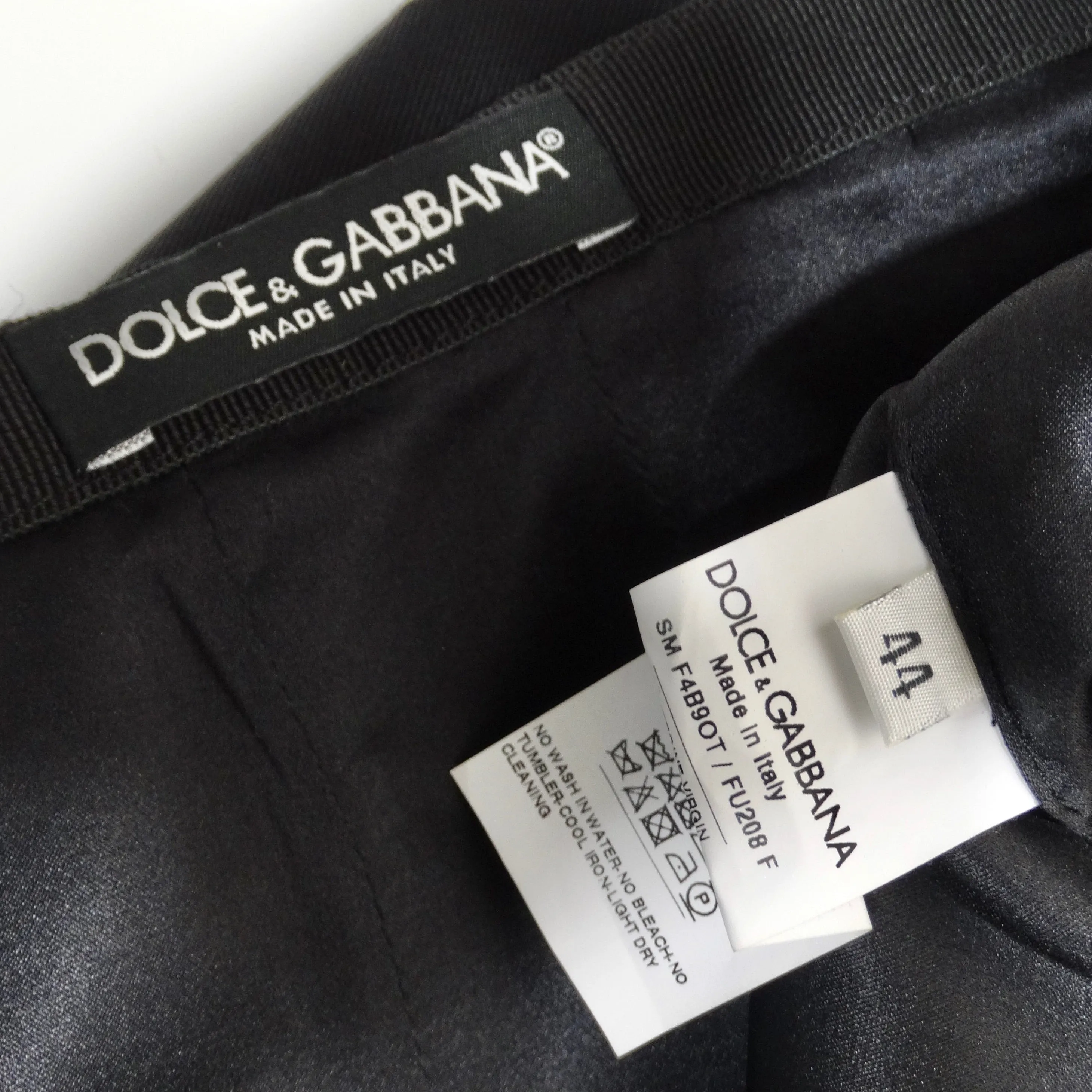 Dolce & Gabbana Zip Detail A-Line Skirt