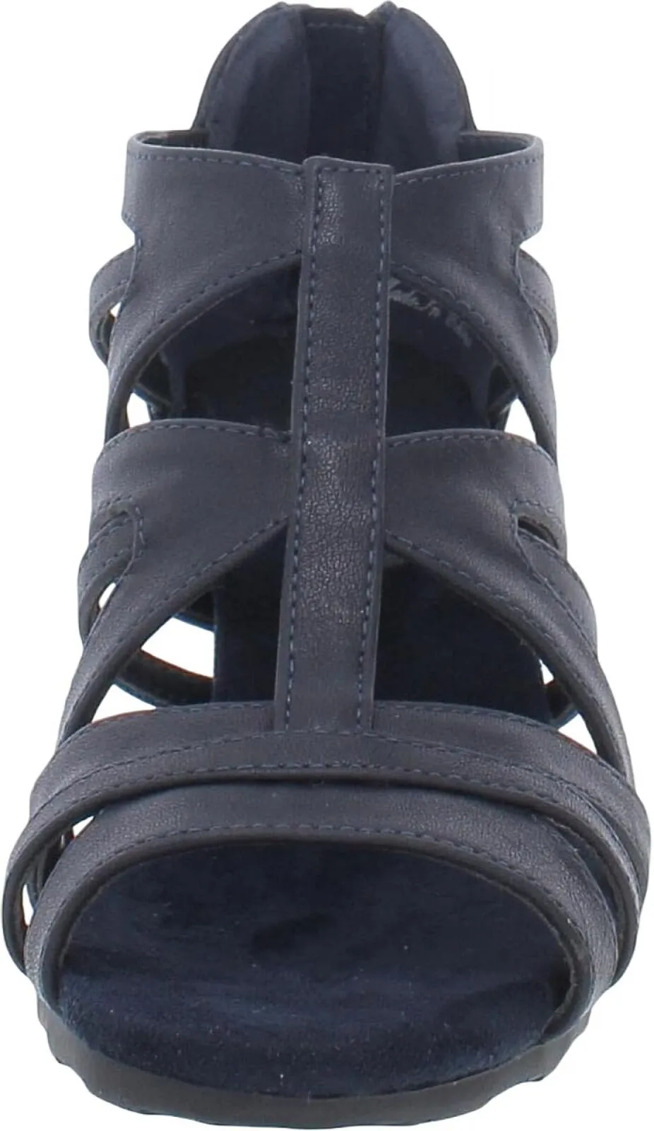 Easy Street Women's Amaze Block Heeled Sandal AMAZE Navy Blue 9M