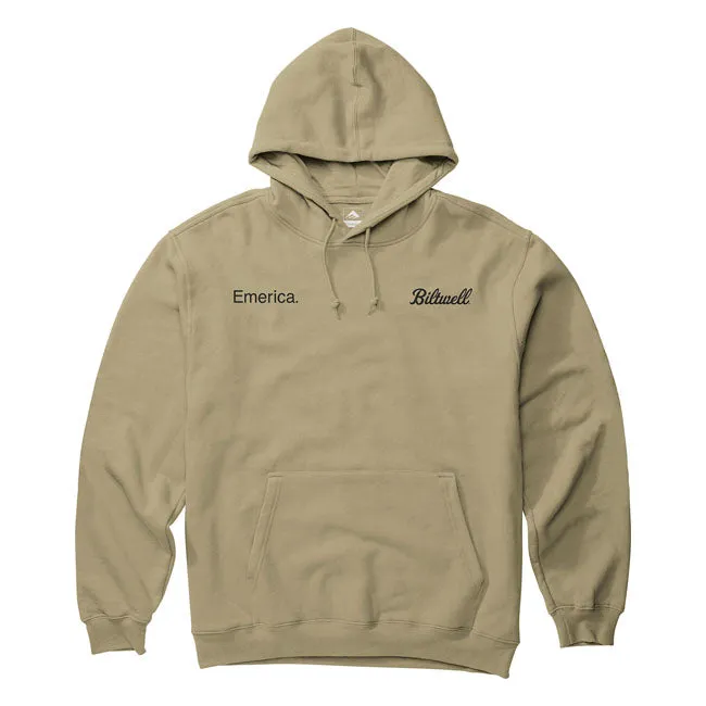 EMERICA X BILTWELL HOODIE. BLACK OR SAND.