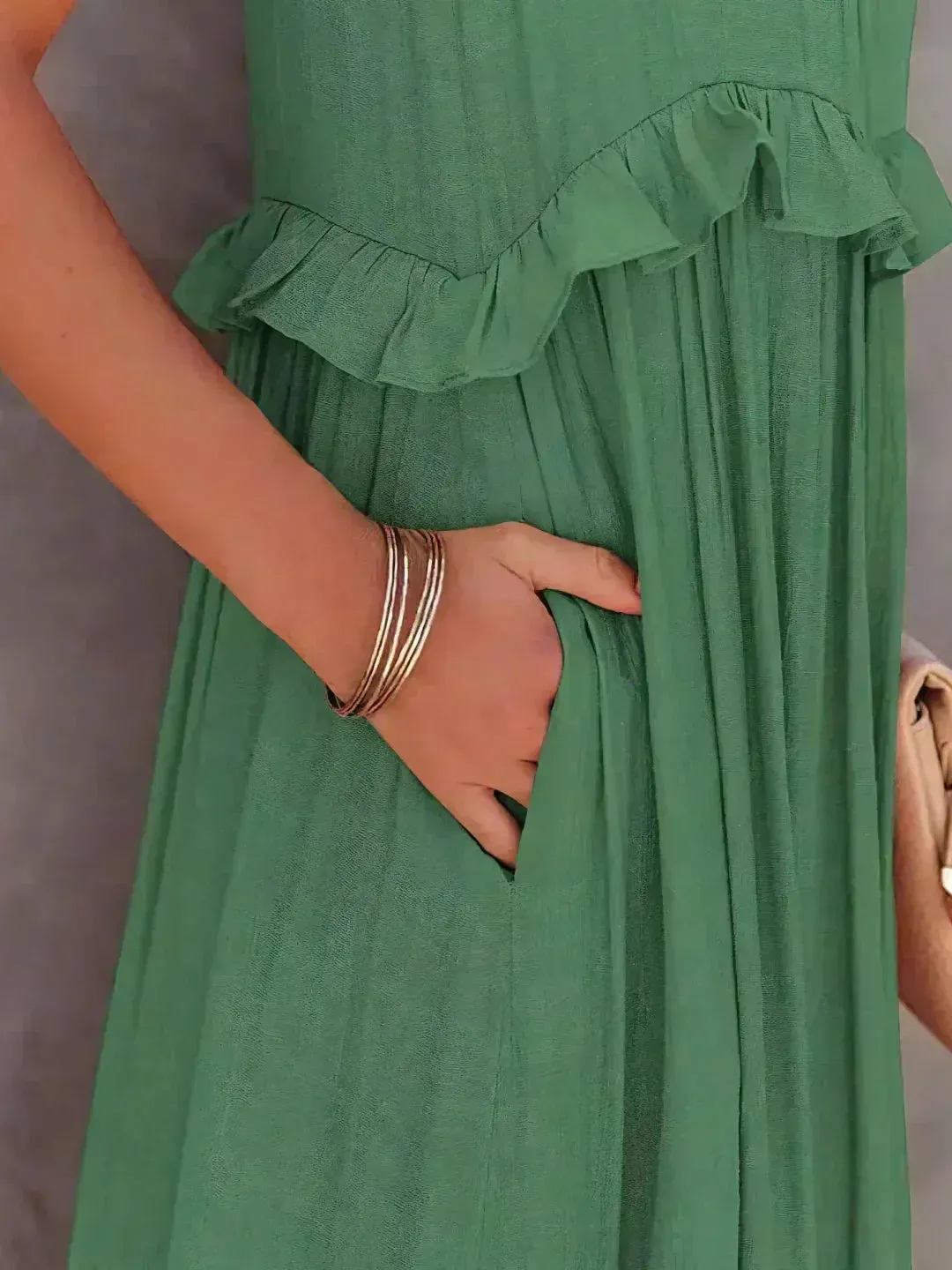 Emilia | Halter Ruffle Maxi Dress