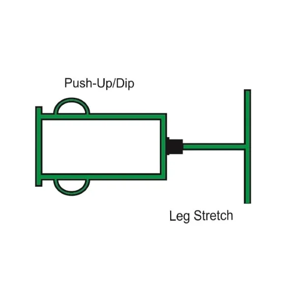 ExerTRAC Model 1328 (Leg Stretch/Push-up Dip)