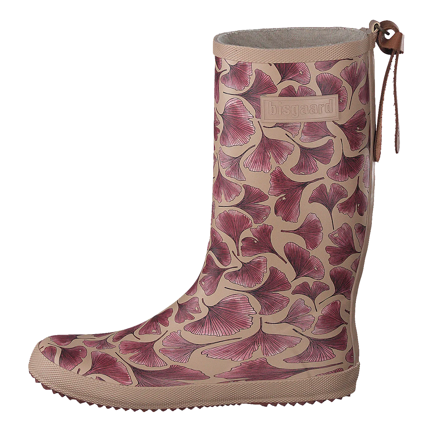 Fashion Rubberboot Bordeaux Leaves