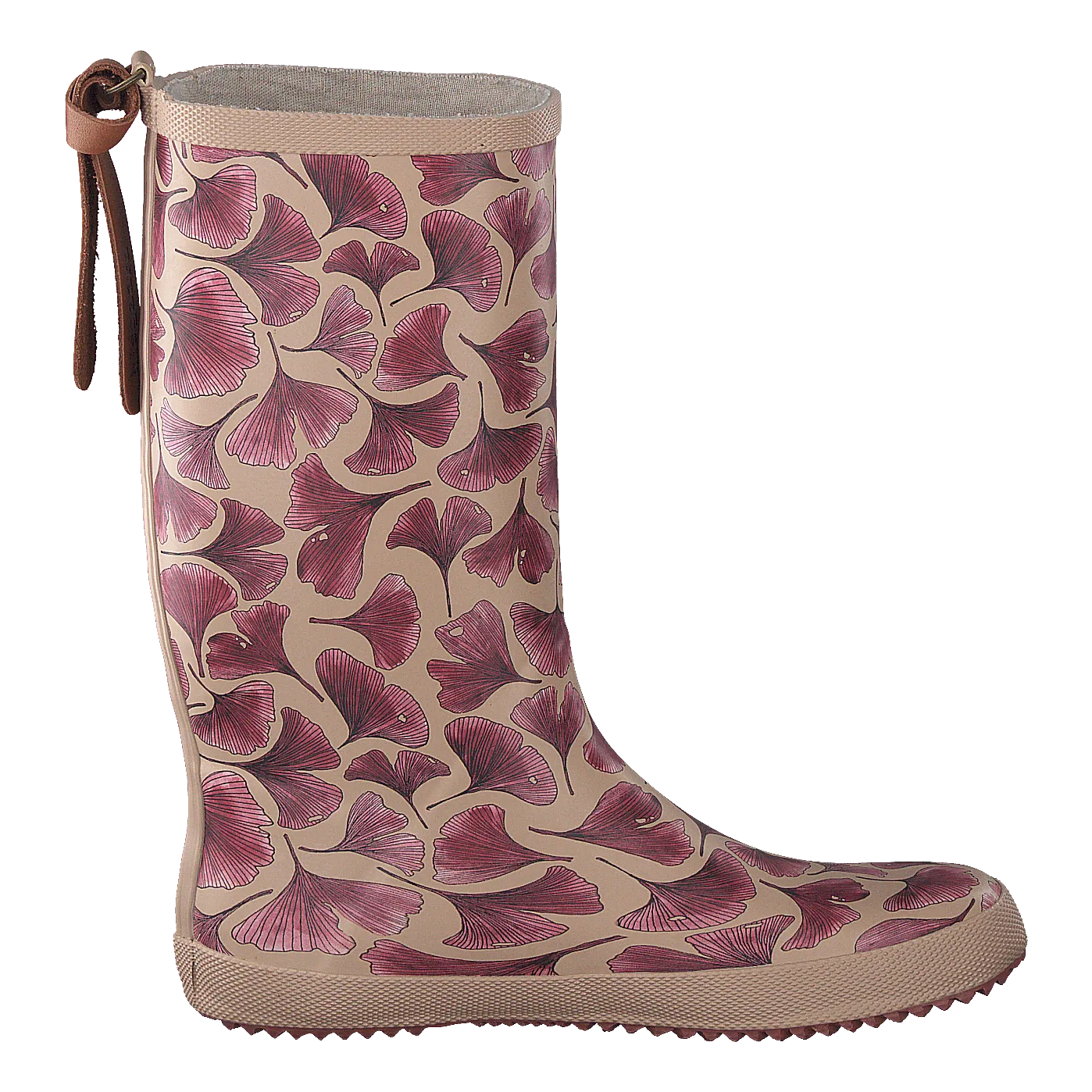 Fashion Rubberboot Bordeaux Leaves