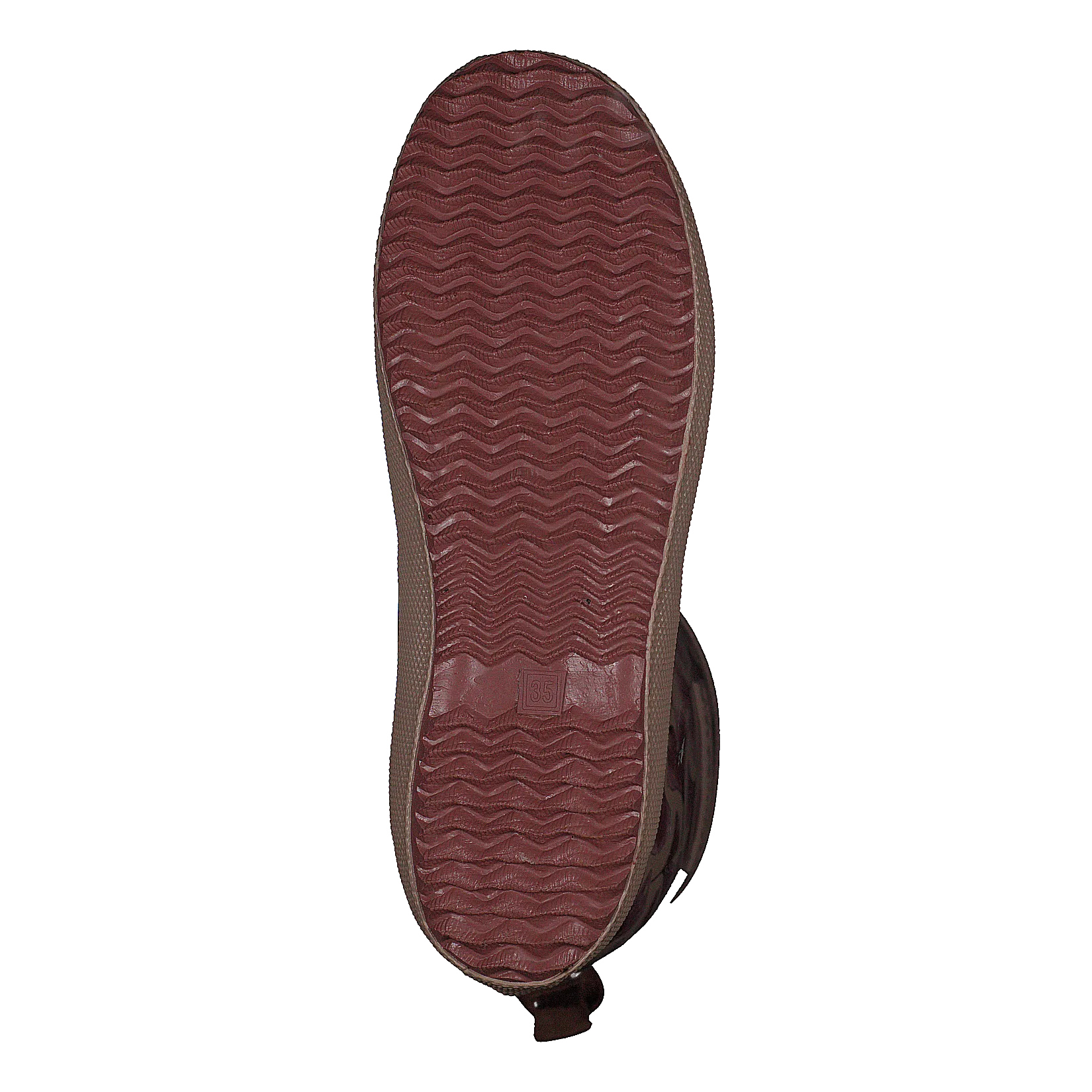 Fashion Rubberboot Bordeaux Leaves