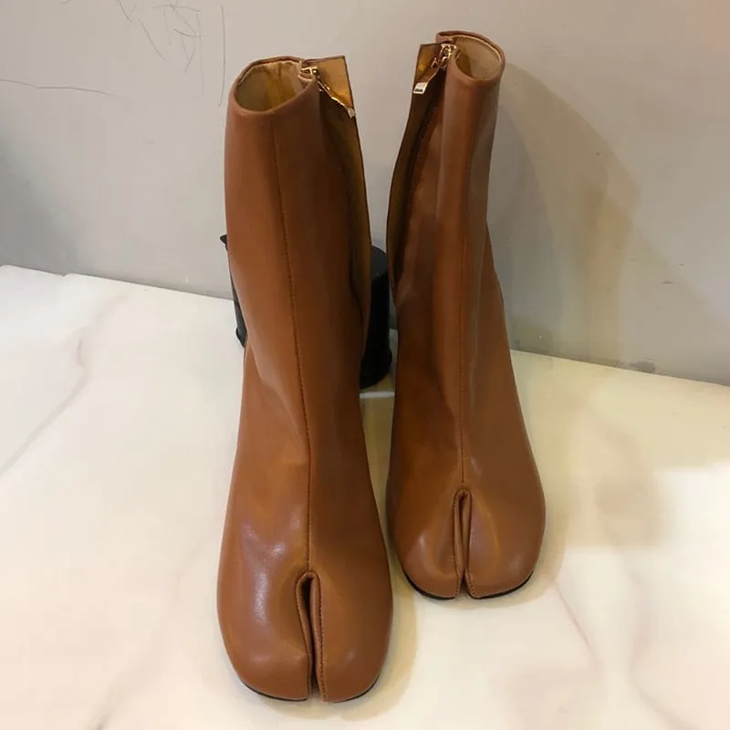 Fashion Split Toe Women Boots