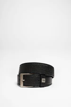 FG5855 Schwarz Ledergürtel - Iguana