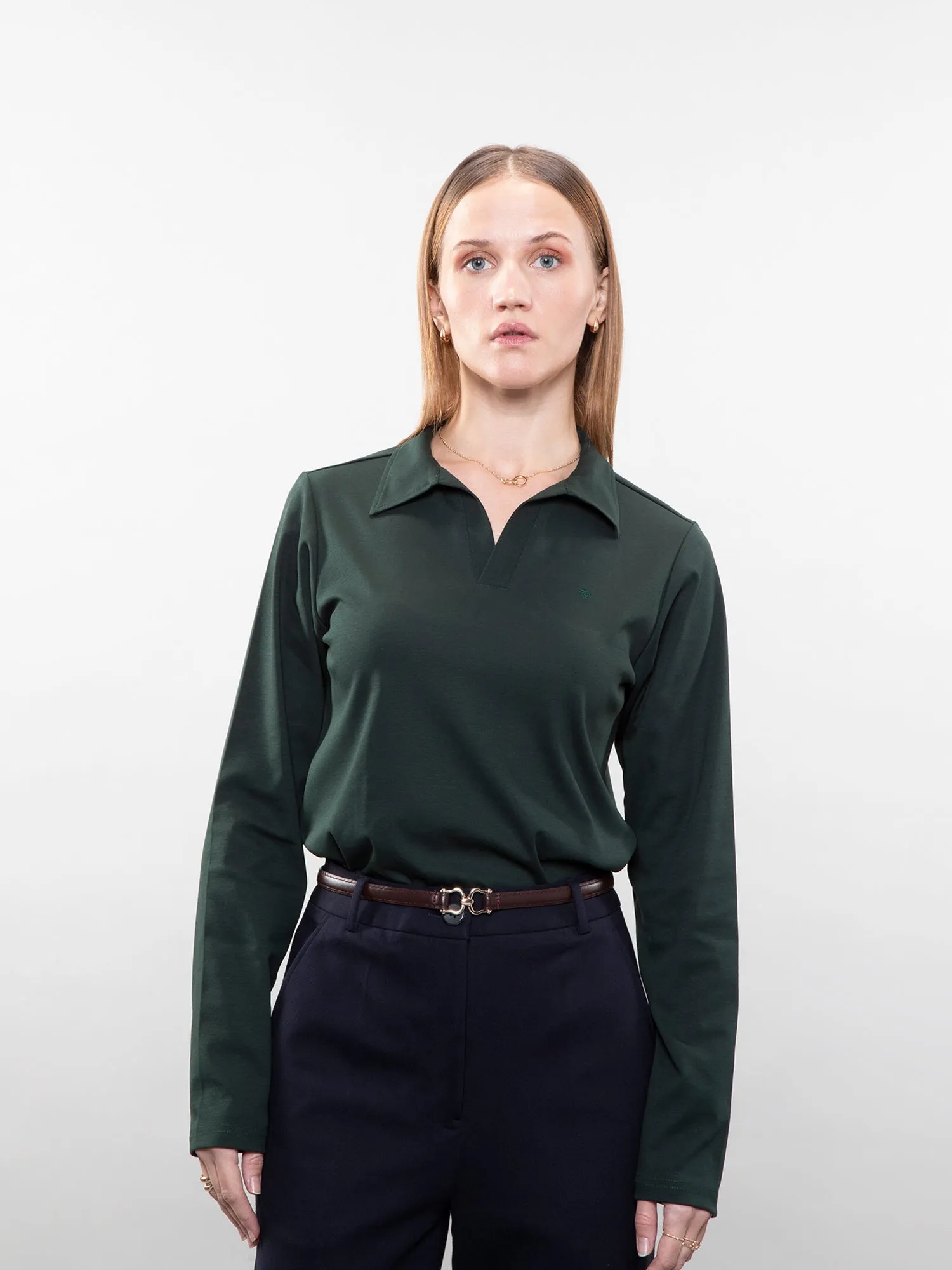 Full-sleeve lifestyle polo