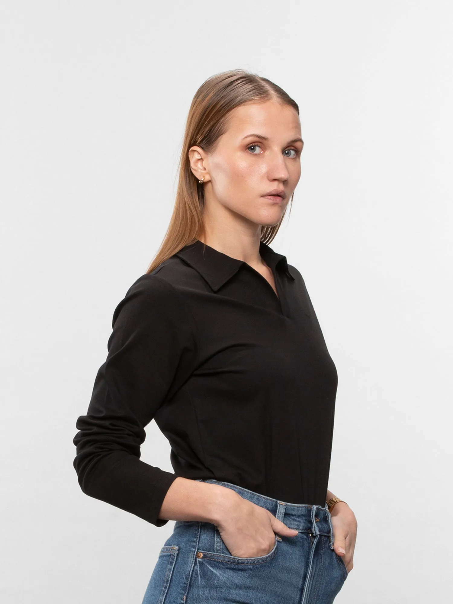 Full-sleeve lifestyle polo