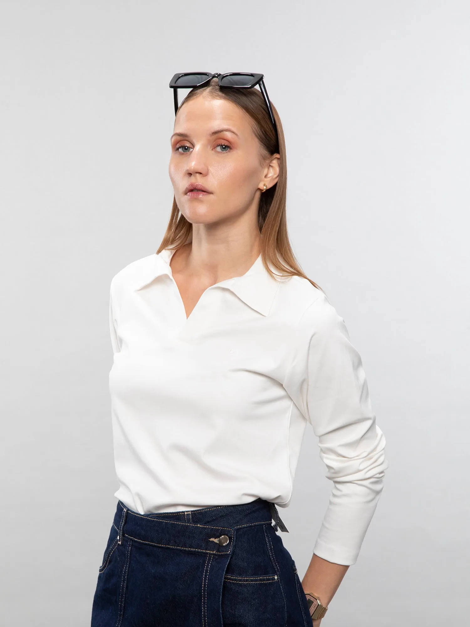 Full-sleeve lifestyle polo