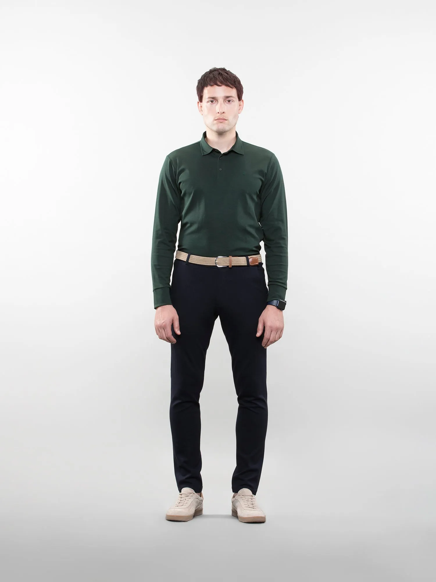 Full-sleeve lifestyle polo