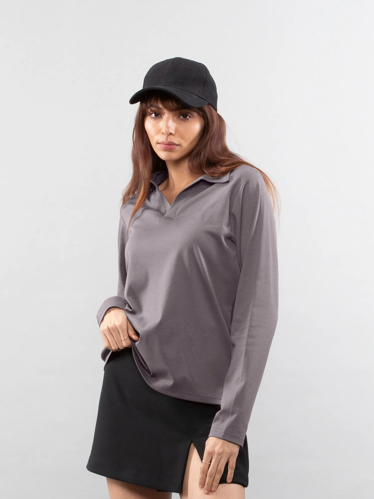 Full-sleeve lifestyle polo