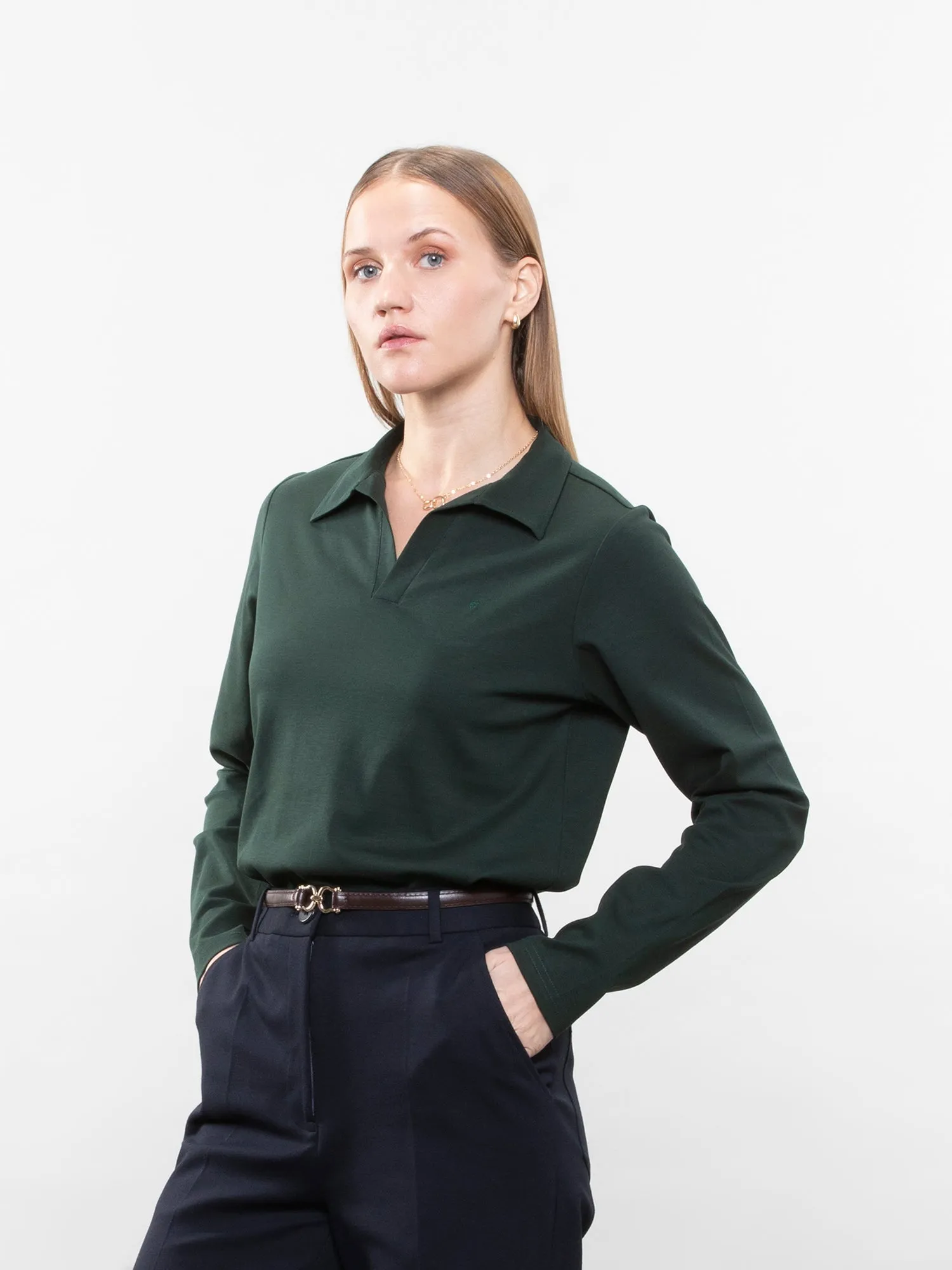 Full-sleeve lifestyle polo