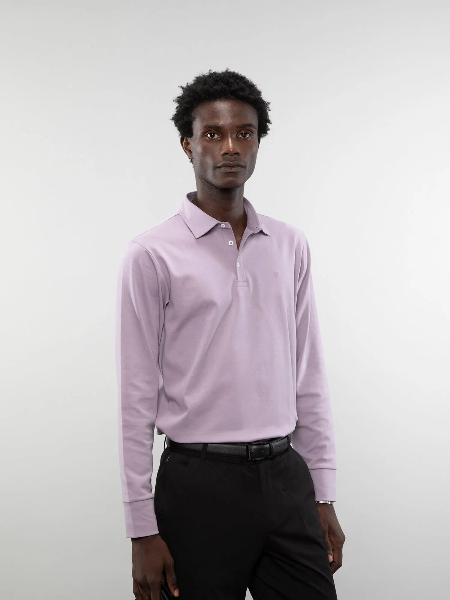 Full-sleeve lifestyle polo