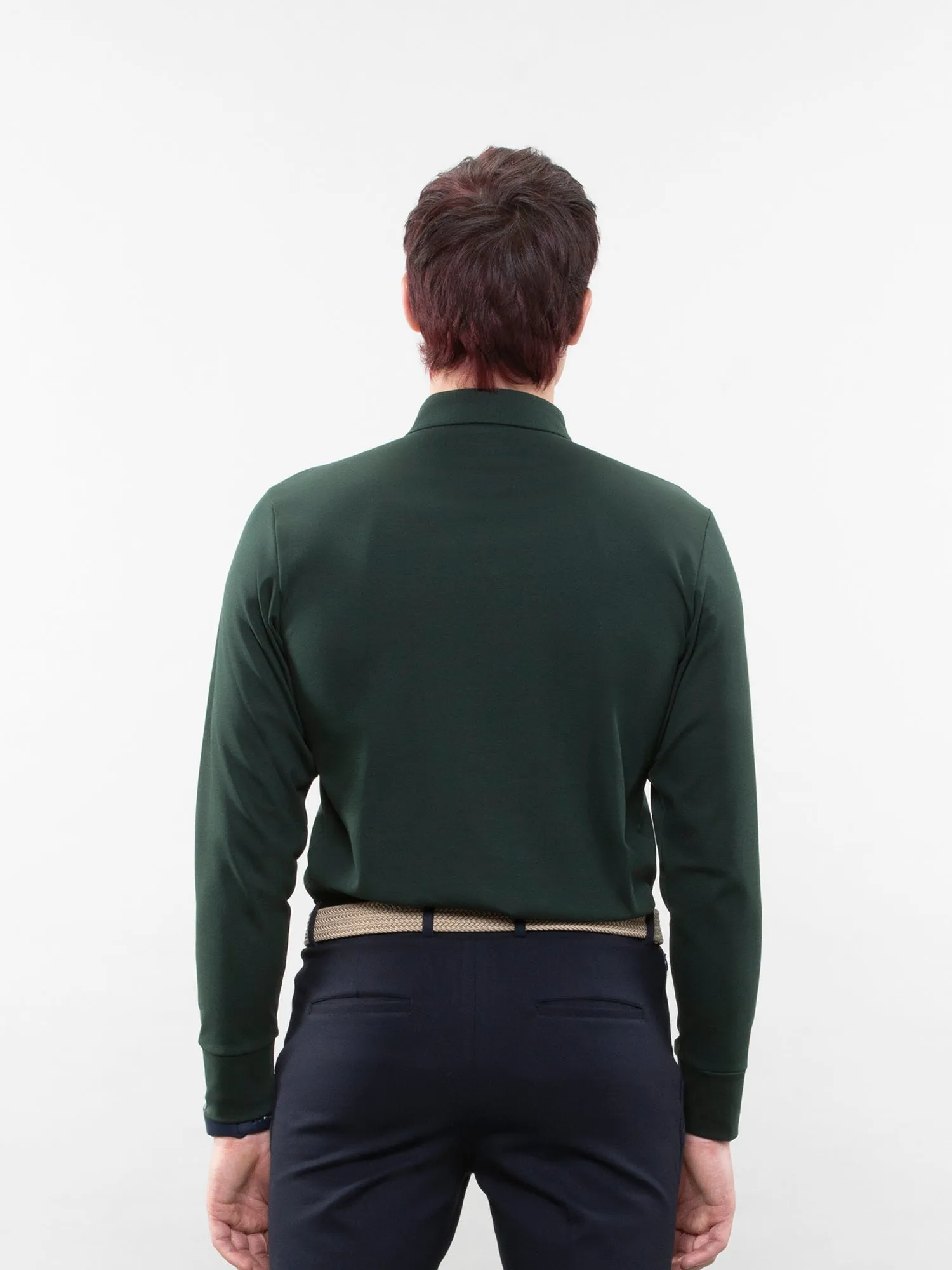 Full-sleeve lifestyle polo