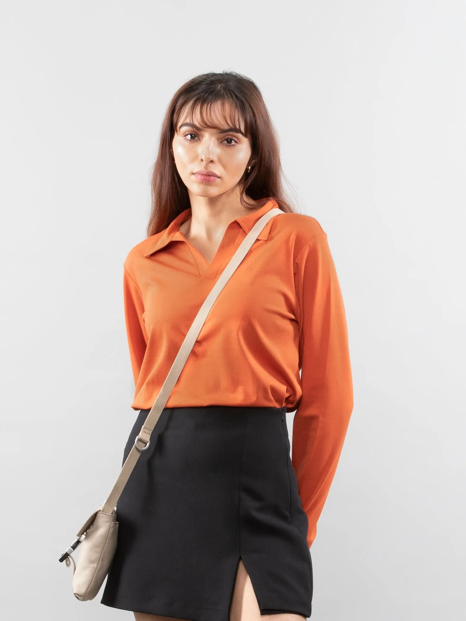 Full-sleeve lifestyle polo