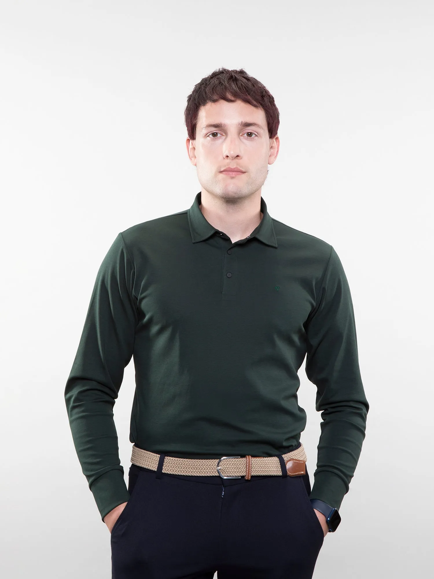 Full-sleeve lifestyle polo