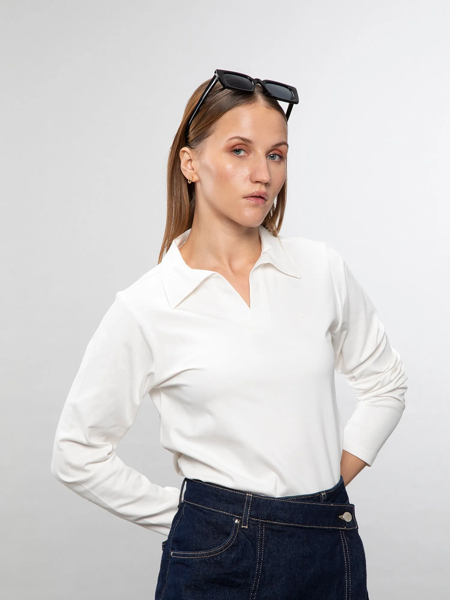 Full-sleeve lifestyle polo
