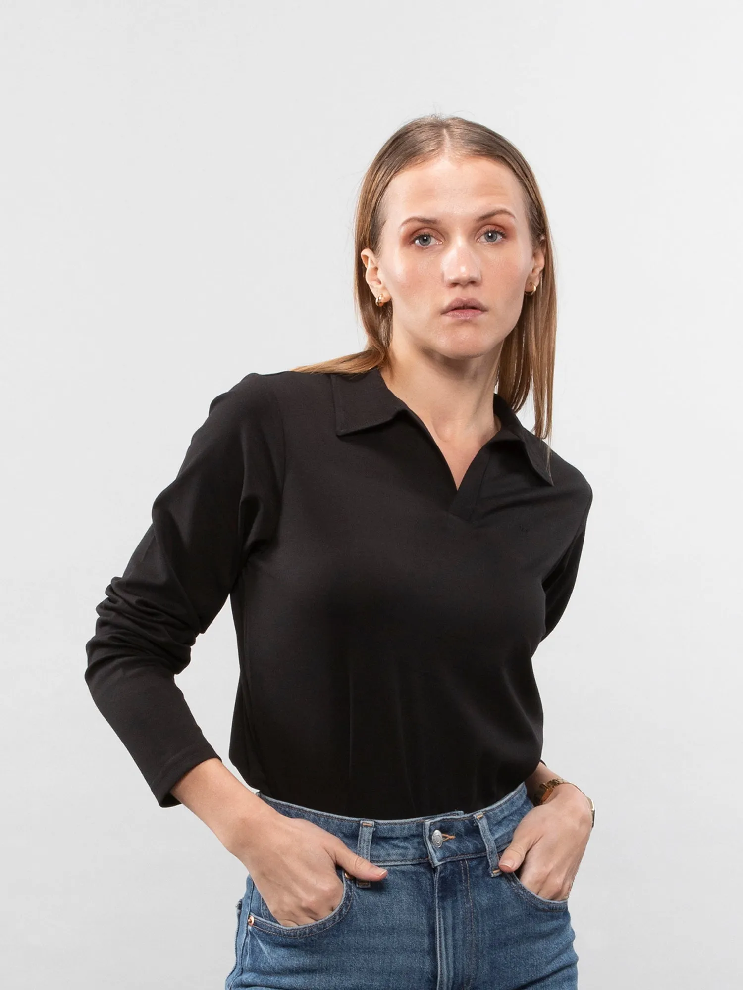Full-sleeve lifestyle polo