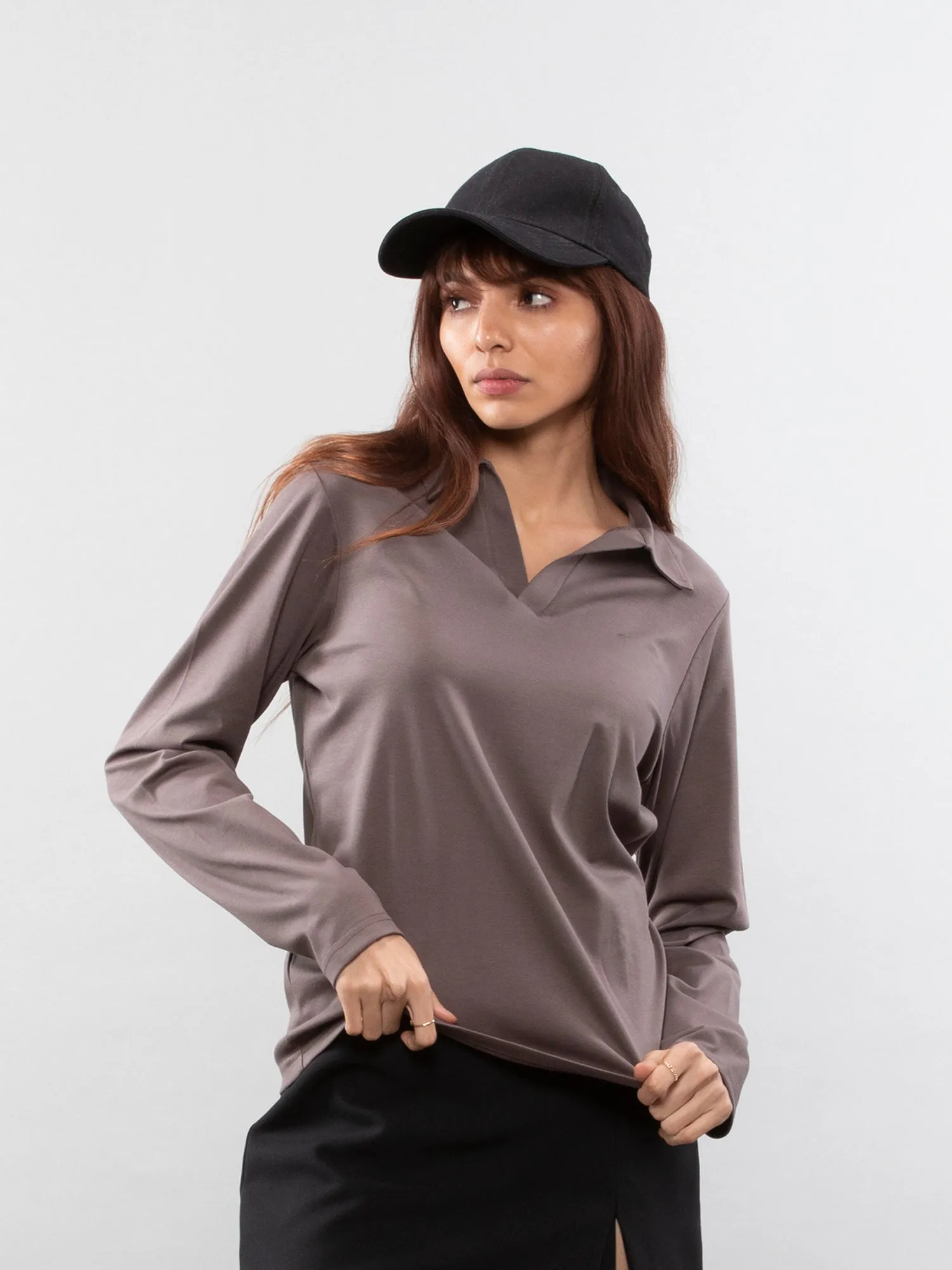Full-sleeve lifestyle polo