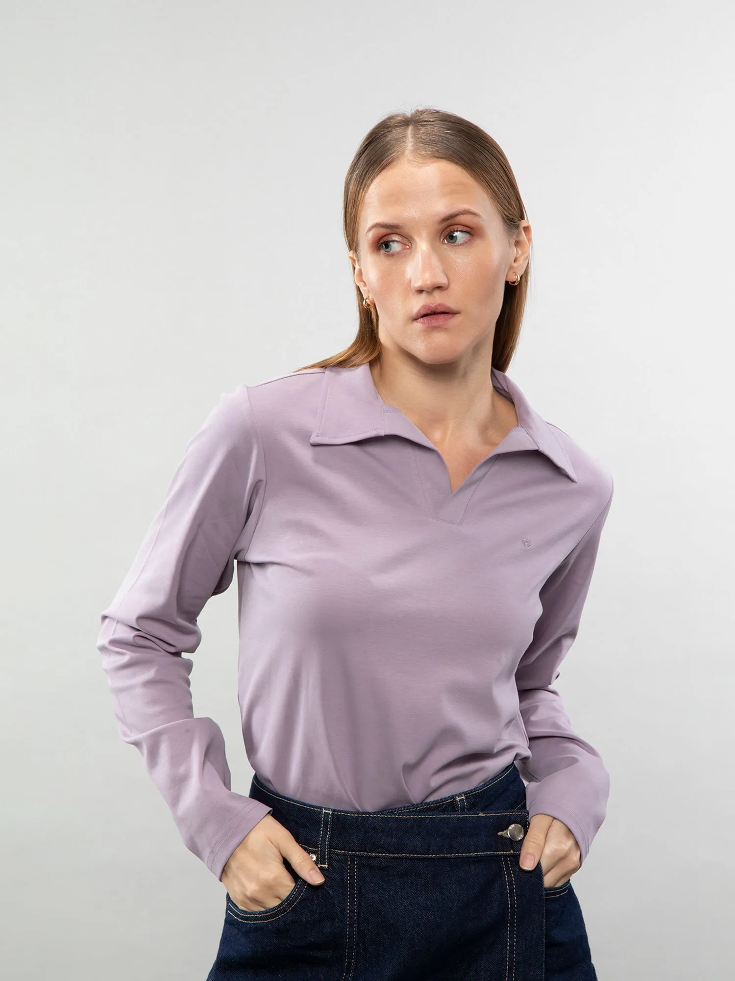 Full-sleeve lifestyle polo