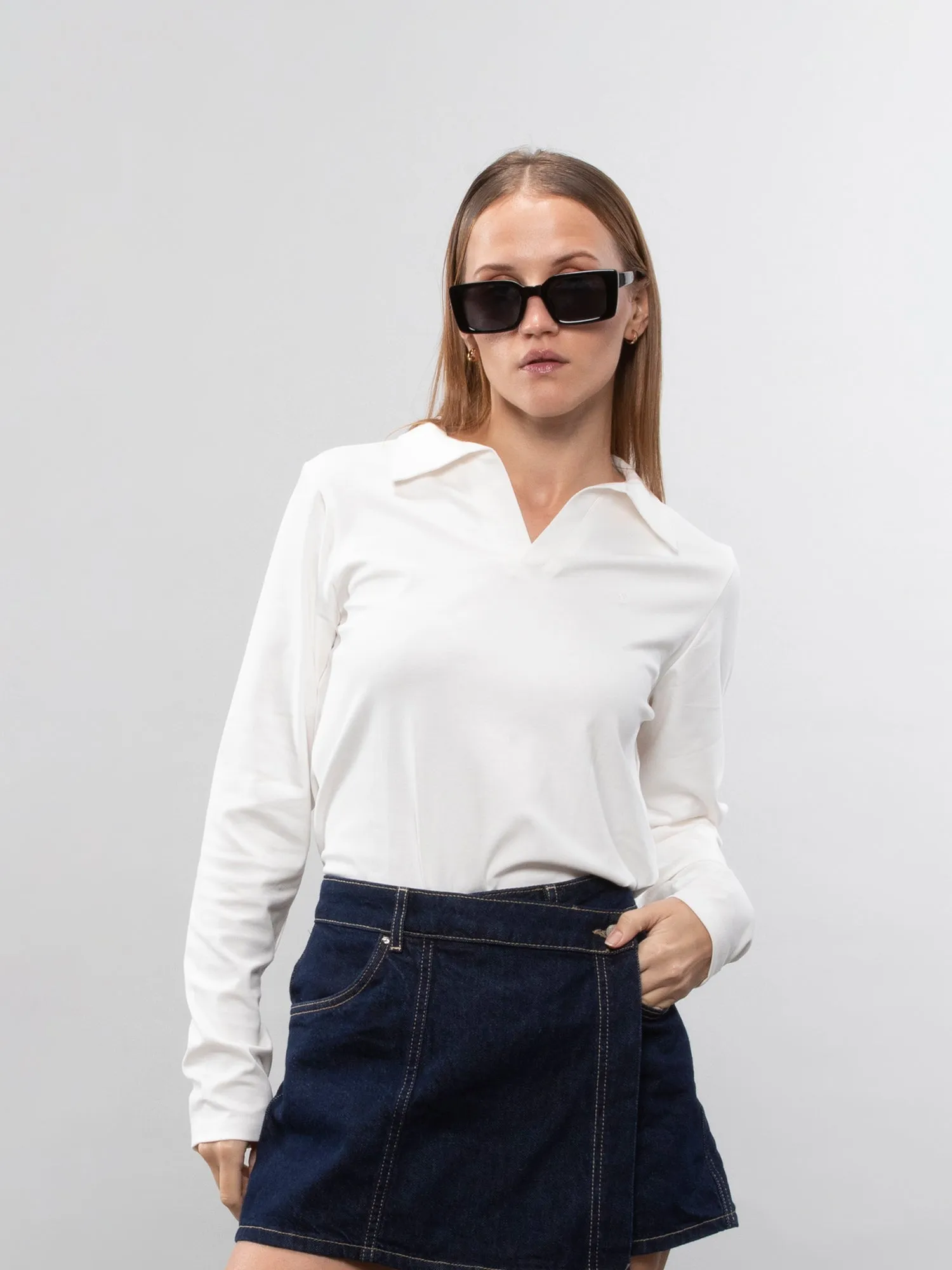 Full-sleeve lifestyle polo