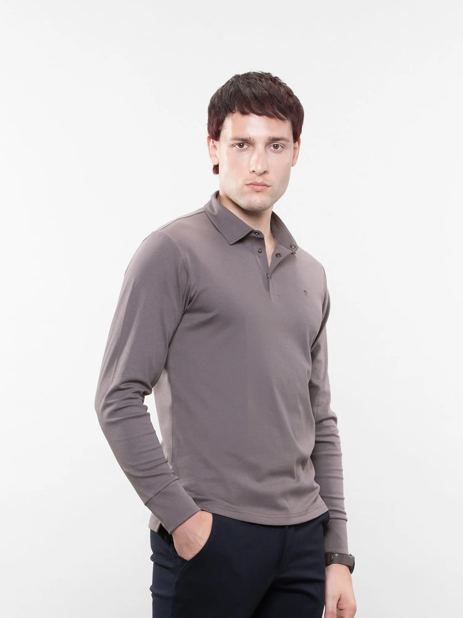 Full-sleeve lifestyle polo