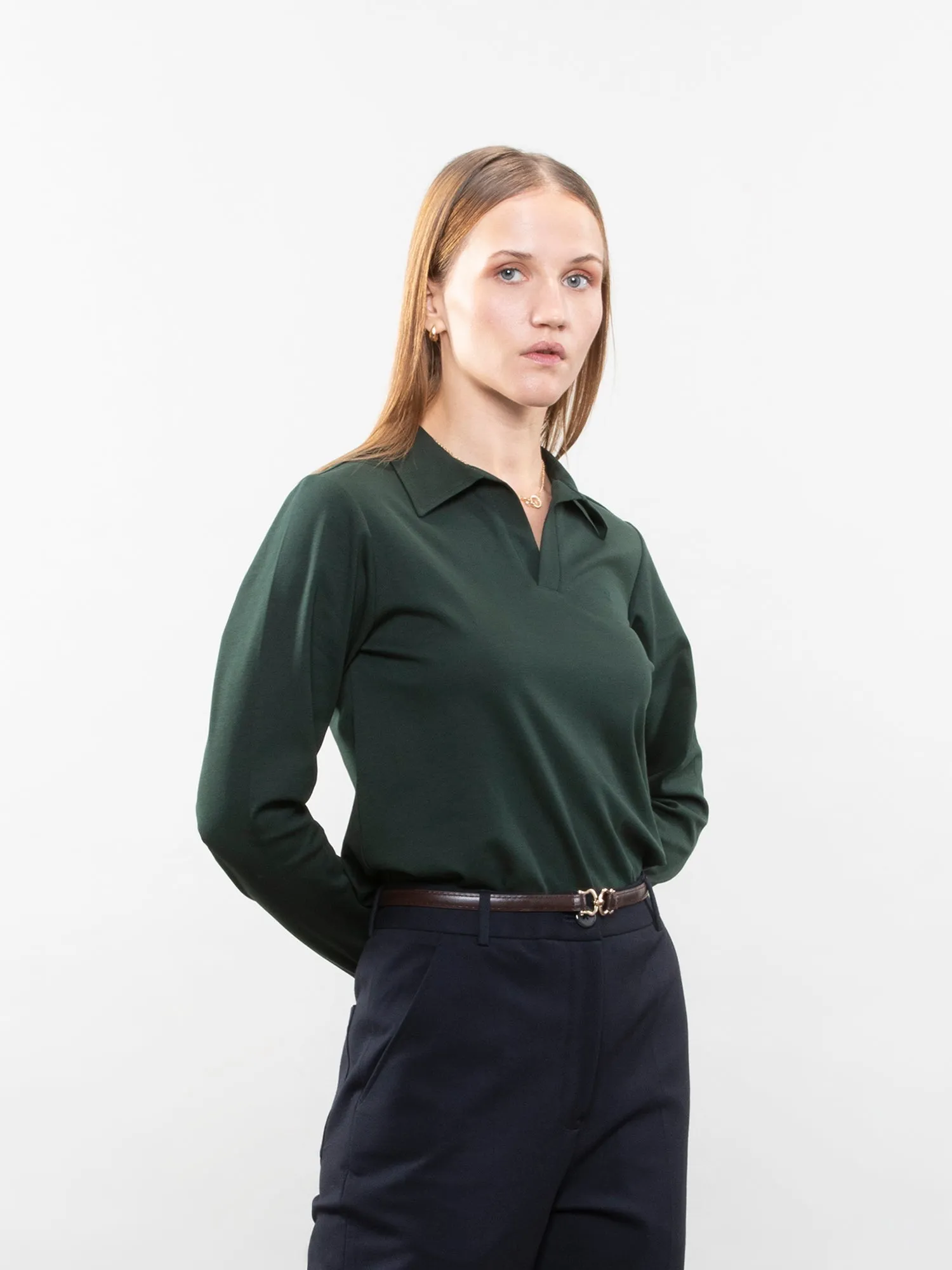 Full-sleeve lifestyle polo