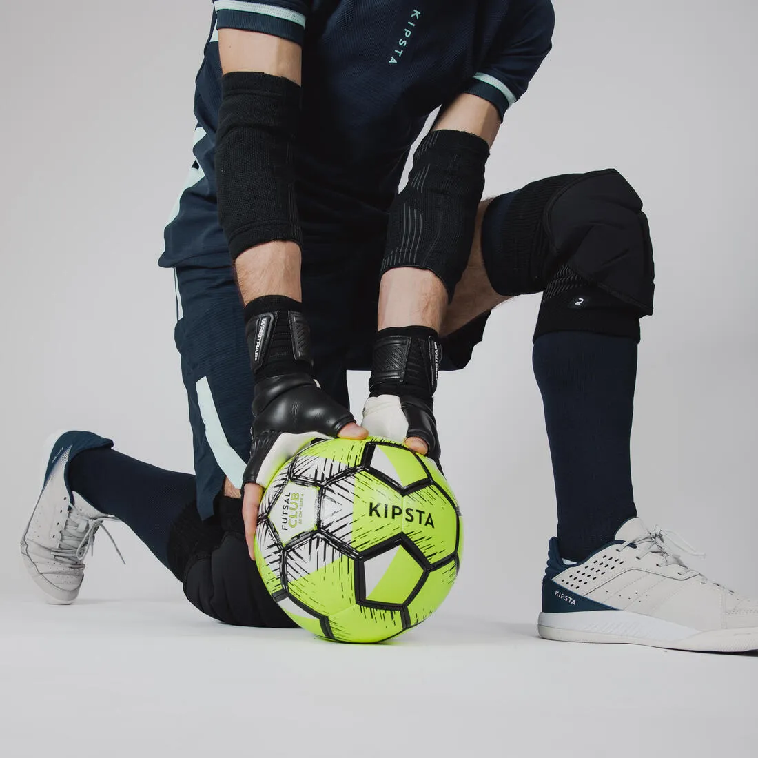 Futsal Goalkeeper Protective Knee Pads - Black