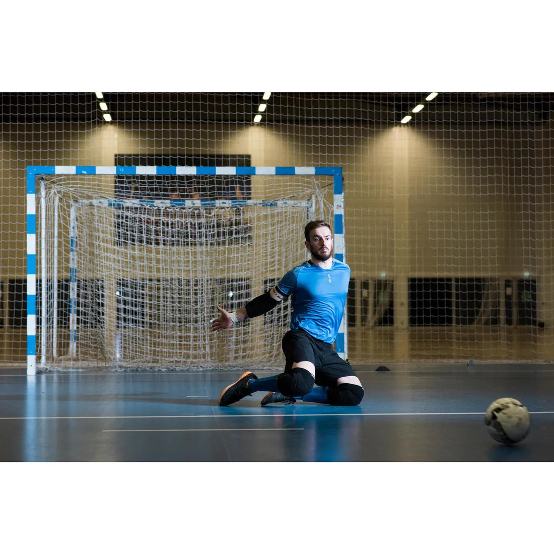 Futsal Goalkeeper Protective Knee Pads - Black