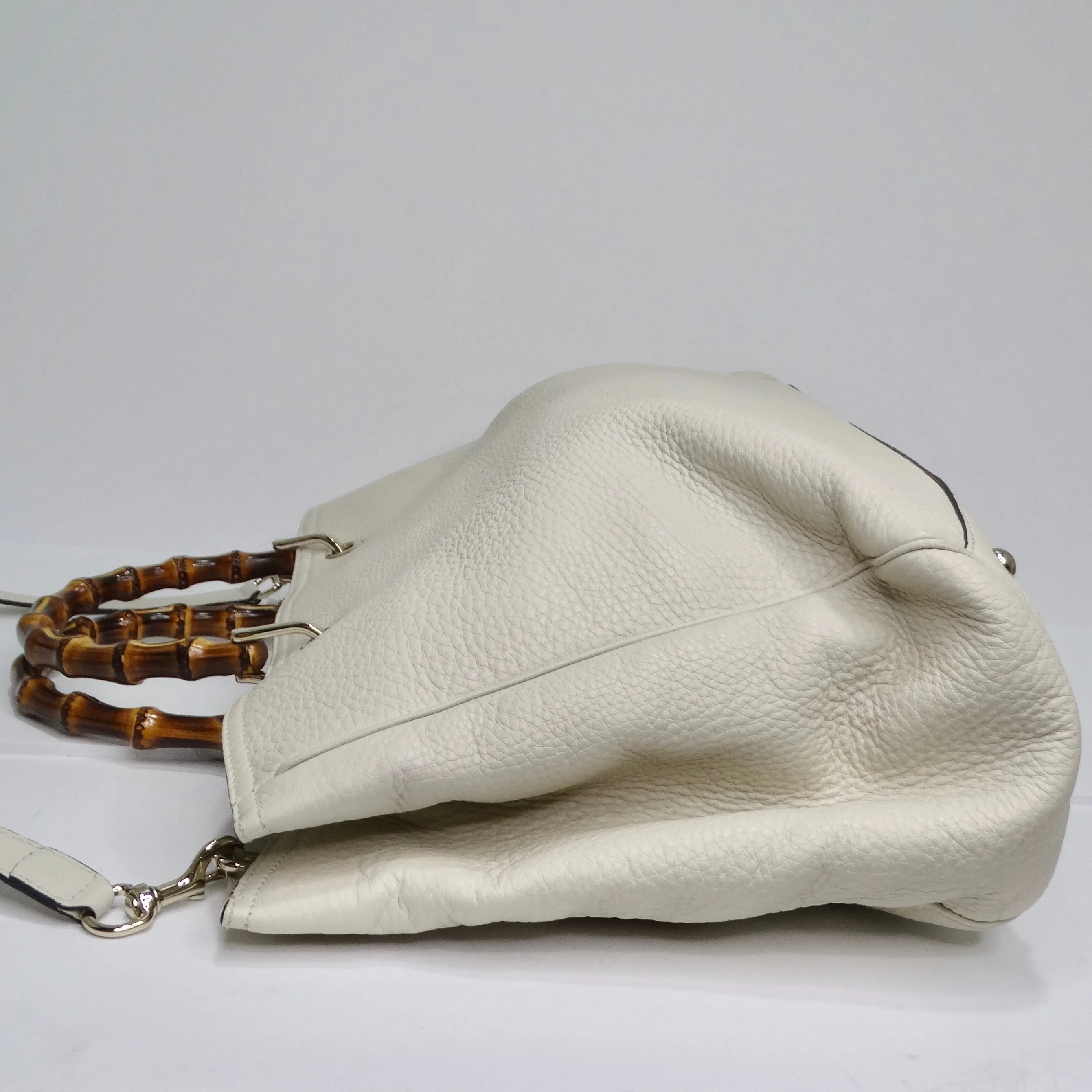 Gucci Bamboo Shopper Leather Tote Bag