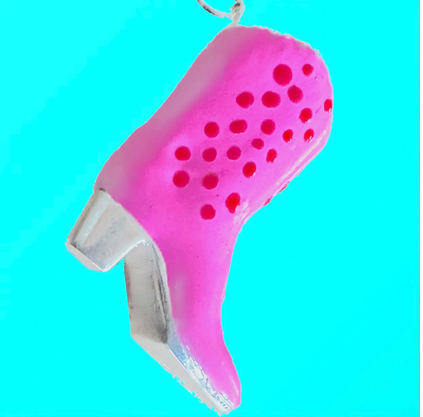 Hand-Enameled Pop Art Cowboy Boot Charm