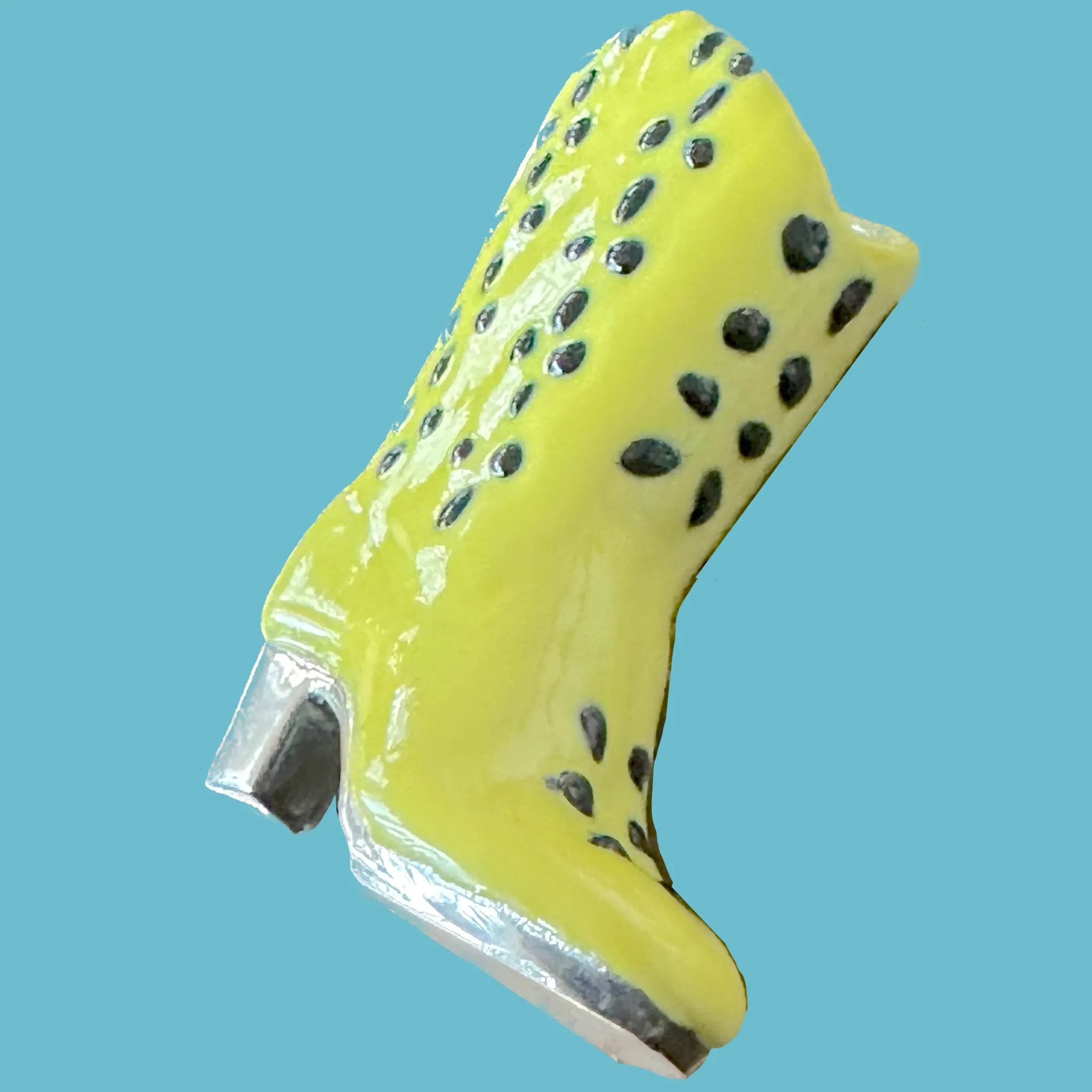 Hand-Enameled Pop Art Cowboy Boot Charm