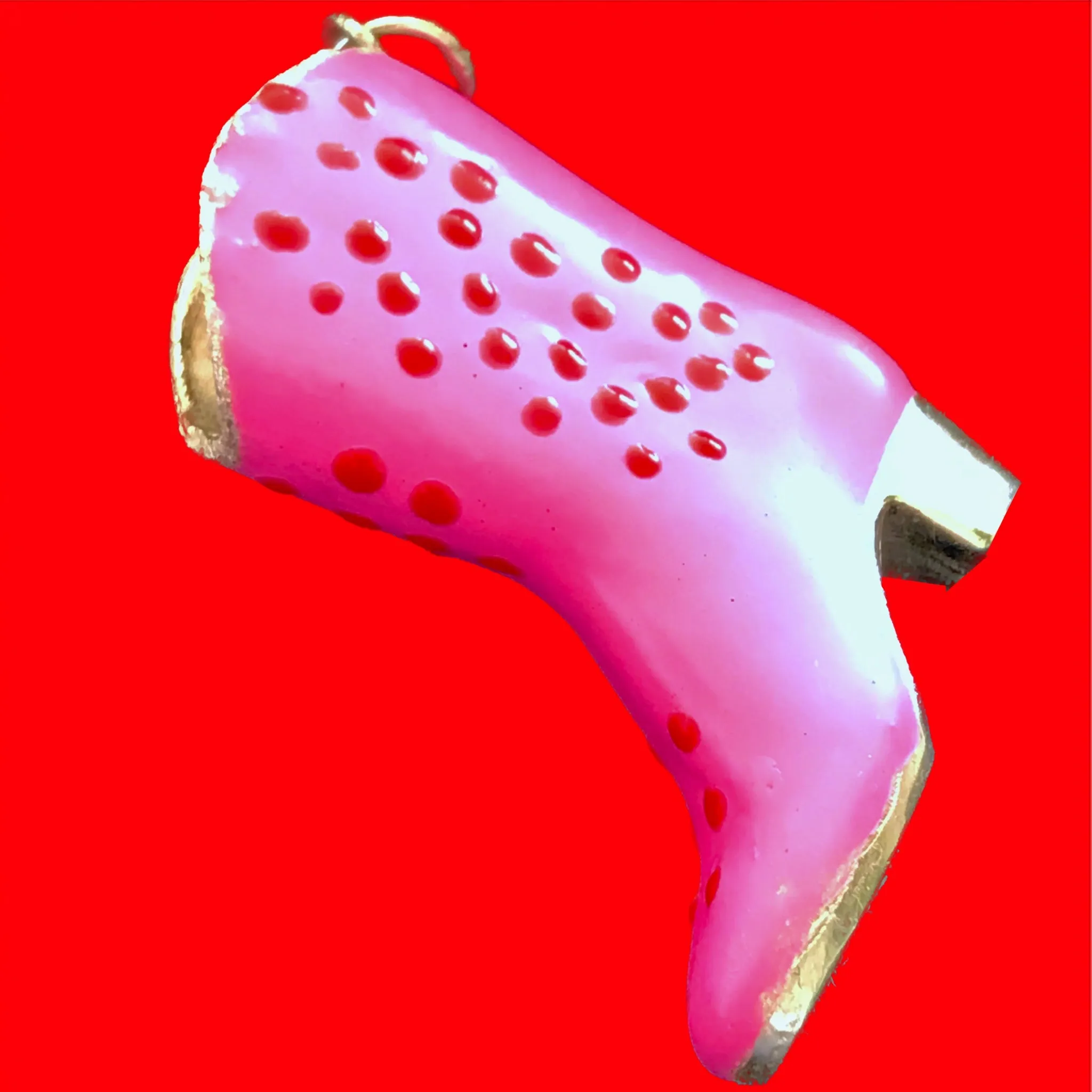 Hand-Enameled Pop Art Cowboy Boot Charm