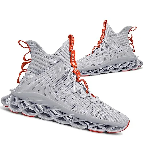 Hello MrLin Men's Running Shoes Non Slip Athletic Tennis Walking Blade Type Sneakers Hip Hop