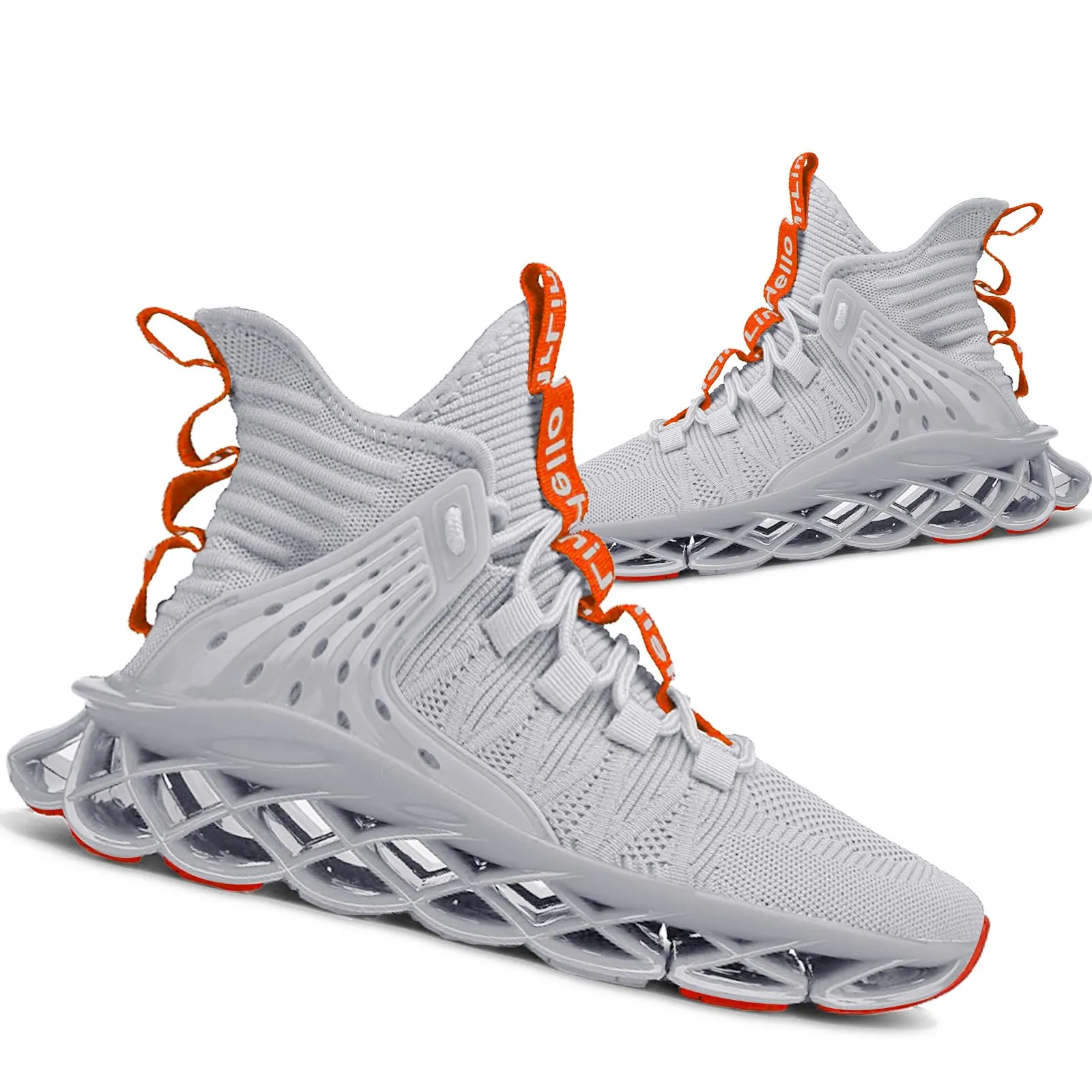 Hello MrLin Men's Running Shoes Non Slip Athletic Tennis Walking Blade Type Sneakers Hip Hop