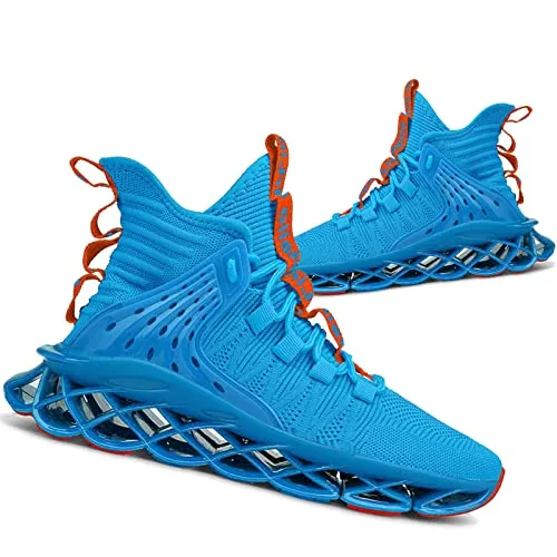 Hello MrLin Men's Running Shoes Non Slip Athletic Tennis Walking Blade Type Sneakers Hip Hop